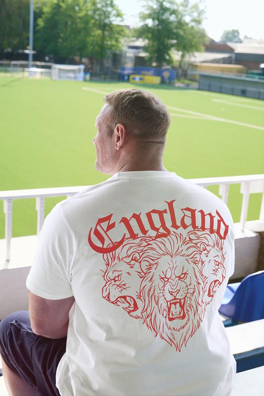BadRhino Big & Tall Wit 'England' T-shirt