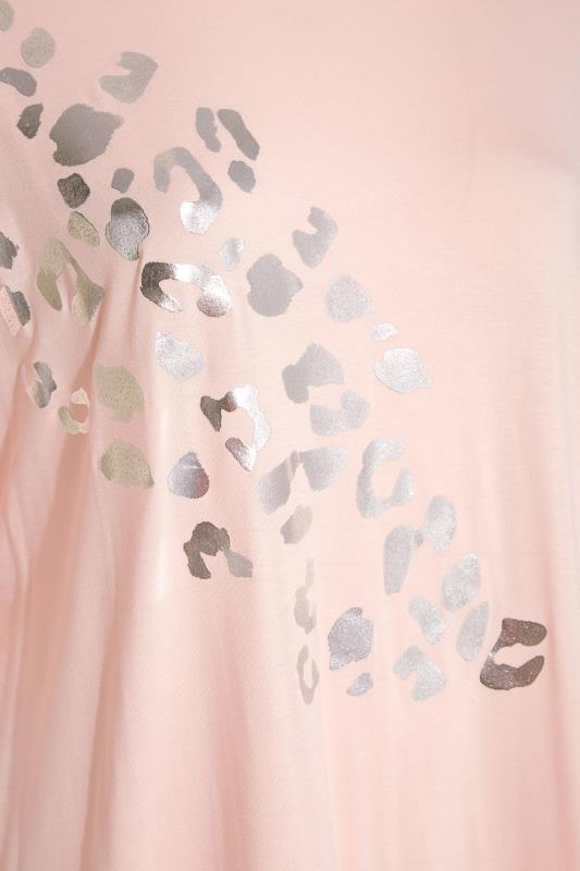 LIMITED COLLECTION Pink Foil Leopard Print Oversized Tee_S.jpg