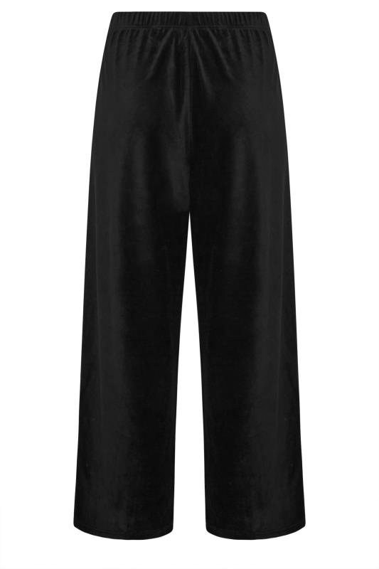 YOURS Plus Size Black Cord Wide Leg Trousers | Yours Clothing 7