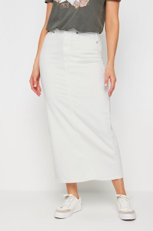 LTS Tall White Denim Maxi Skirt | Long Tall Sally  2
