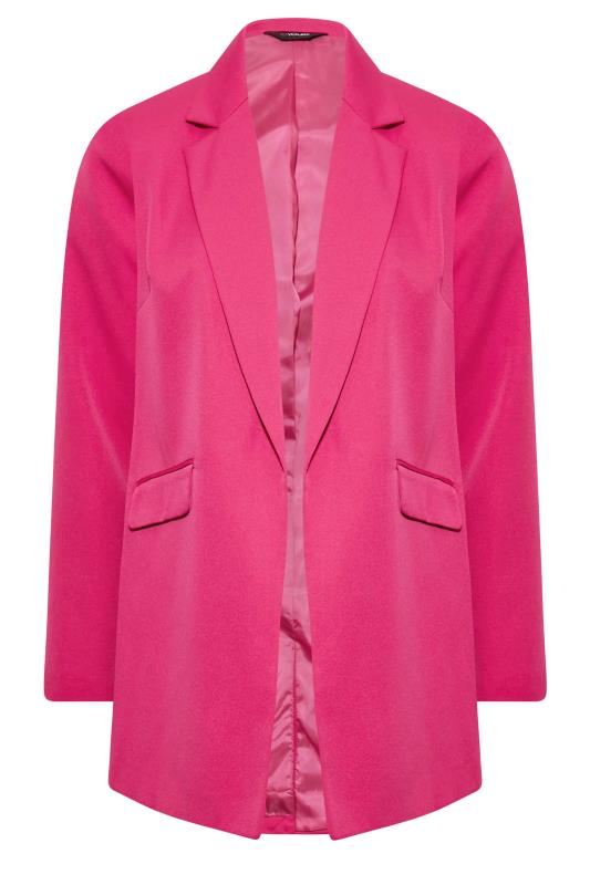Plus Size Pink Tailored Blazer | Yours Clothing 6
