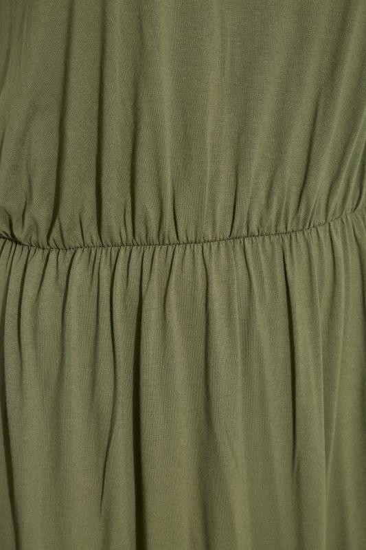 YOURS LONDON Curve Khaki Green Pocket Dress_S.jpg