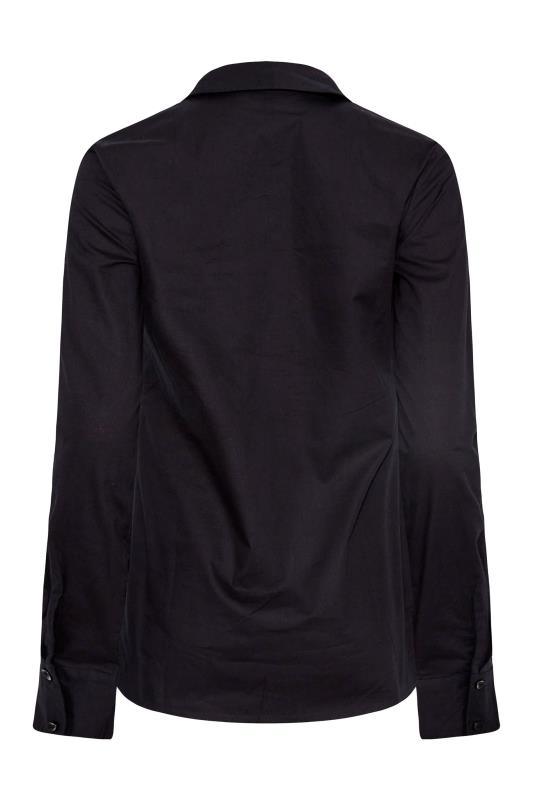 LTS Tall Black Fitted Cotton Shirt 7