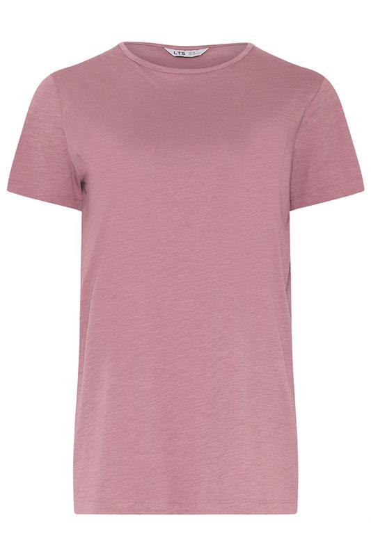 LTS Tall 2 PACK Women's Olive Green & Pink Marl Cotton T-Shirt | Long Tall Sally 9