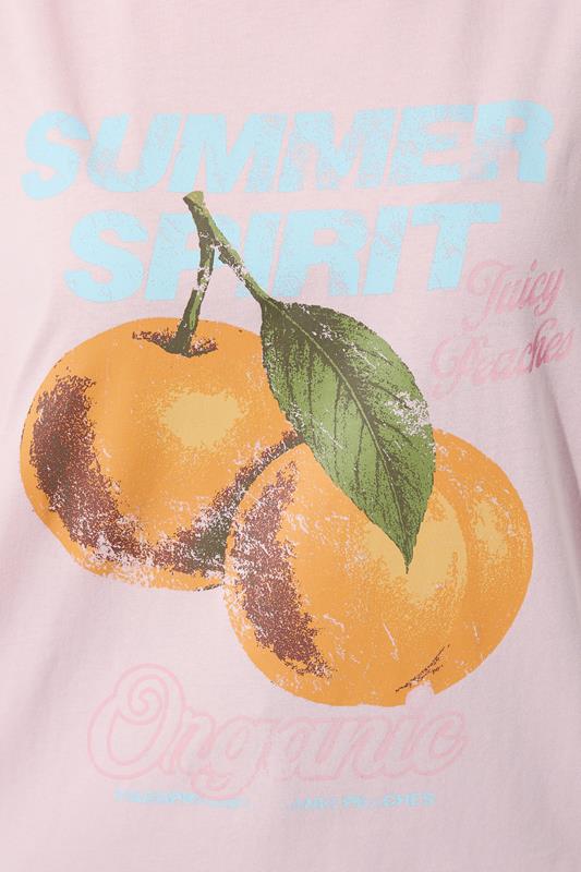 LIMITED COLLECTION Plus Size Pink 'Summer Spirit' Slogan T-Shirt | Yours Clothing 5