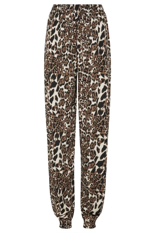 LTS Tall Women's Brown Leopard Print Joggers | Long Tall Sally 4