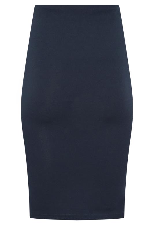 PixieGirl Navy Blue Button Front Pencil Skirt | PixieGirl 6