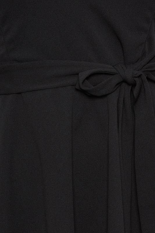YOURS LONDON Plus Size Black Sleeveless Peplum Top | Yours Clothing 5
