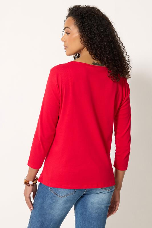 M&Co Red Cotton Top | M&Co 2