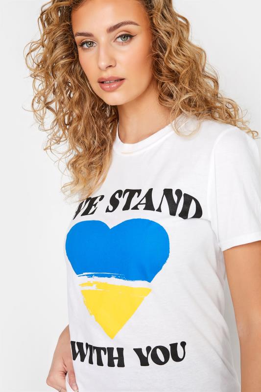 Ukraine Crisis 100% Donation 'We Stand With You' T-Shirt | Yours Clothing 5