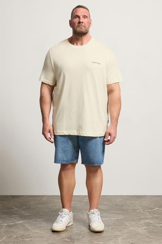 JACK & JONES Big & Tall Antique White Back Graphic Tee | BadRhino 1