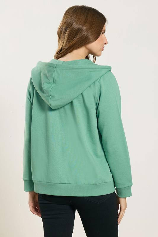 M&Co Green Essential Zip Hoodie | M&Co 2