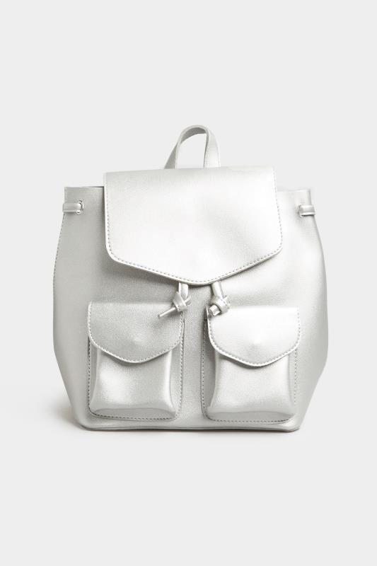  Silver Double Pocket Backpack