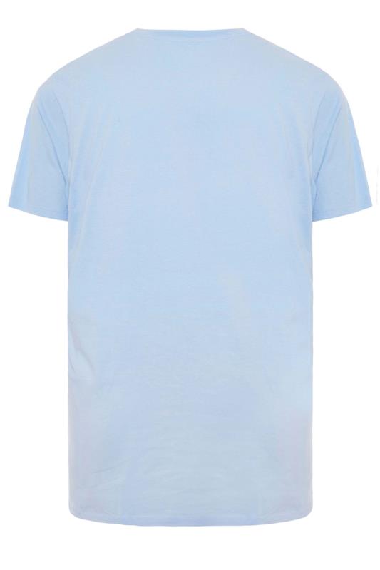 BadRhino Big & Tall Blue California Wave T-Shirt 4
