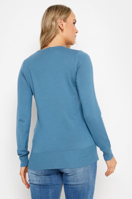 LTS Tall Women's Blue Button Down Knit Cardigan | Long Tall Sally  3