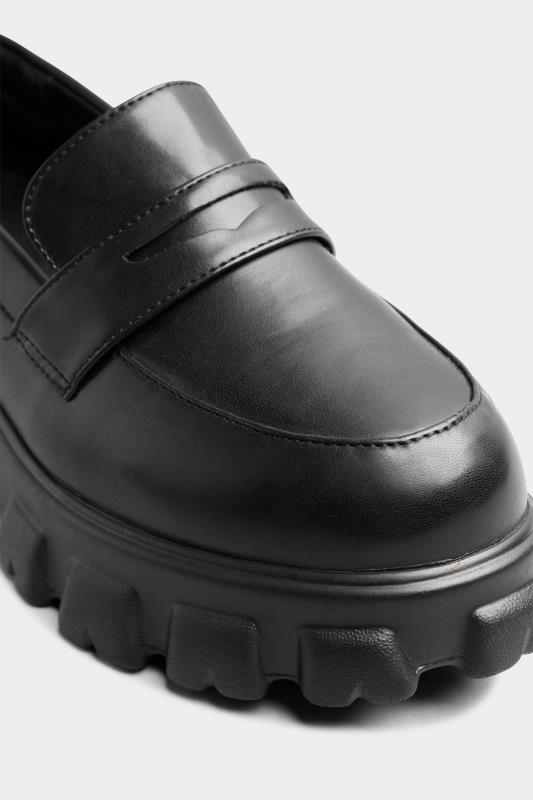 LIMITED COLLECTION Black Faux Leather Chunky Loafer in Wide Fit_c.jpg