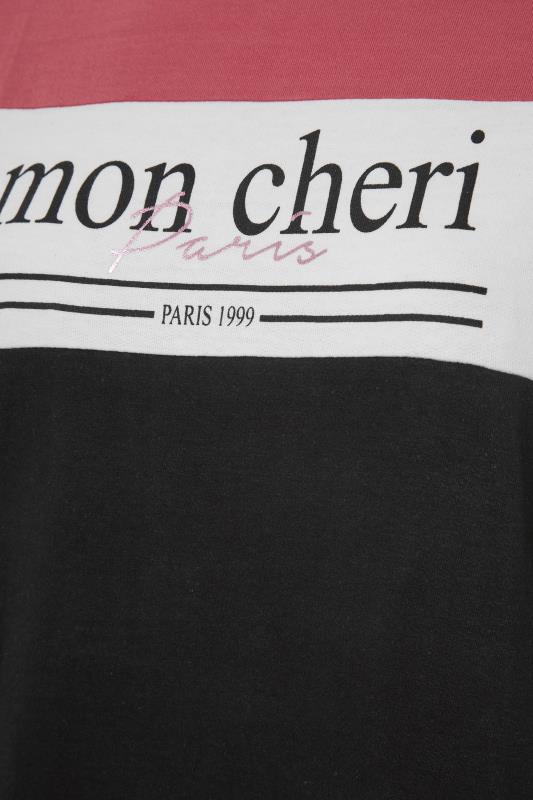 Curve Black 'Mon Cheri' Colour Block Sweatshirt_S.jpg