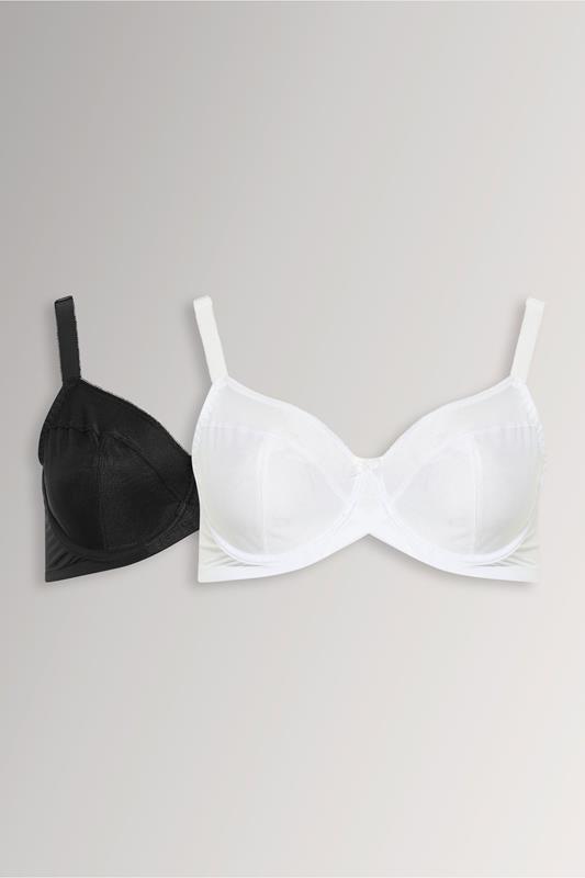  YOURSET 2 PACK Curve Black & White Underwired Bras
