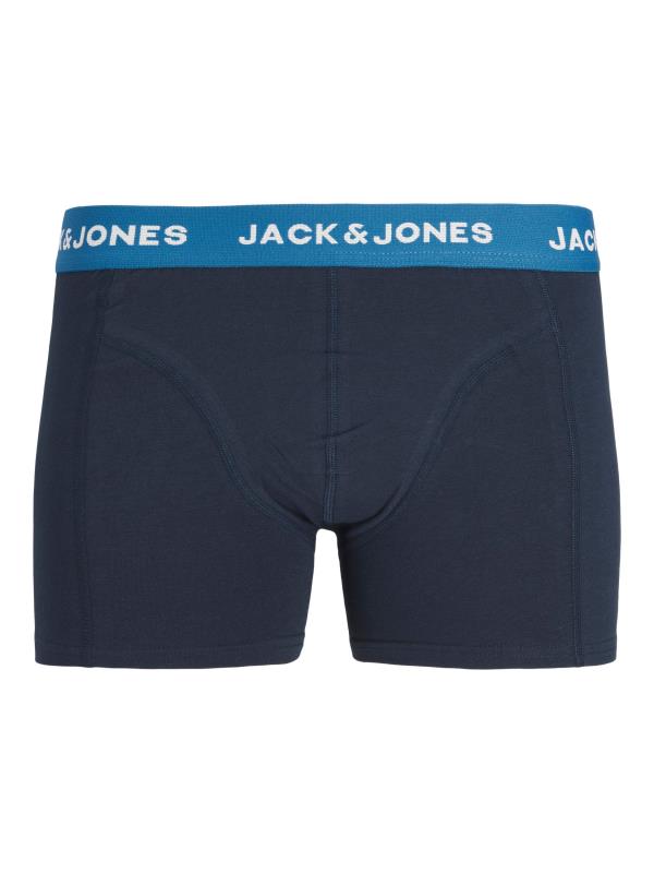 JACK & JONES Big & Tall 3 PACK Navy Blue Logo Printed Boxers | BadRhino 7