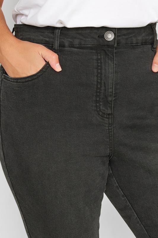 Plus Size Dark Grey Skinny Stretch AVA Jeans | Yours Clothing 3