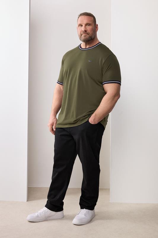  BadRhino Big & Tall Jean stretch noir à taille élastiquée