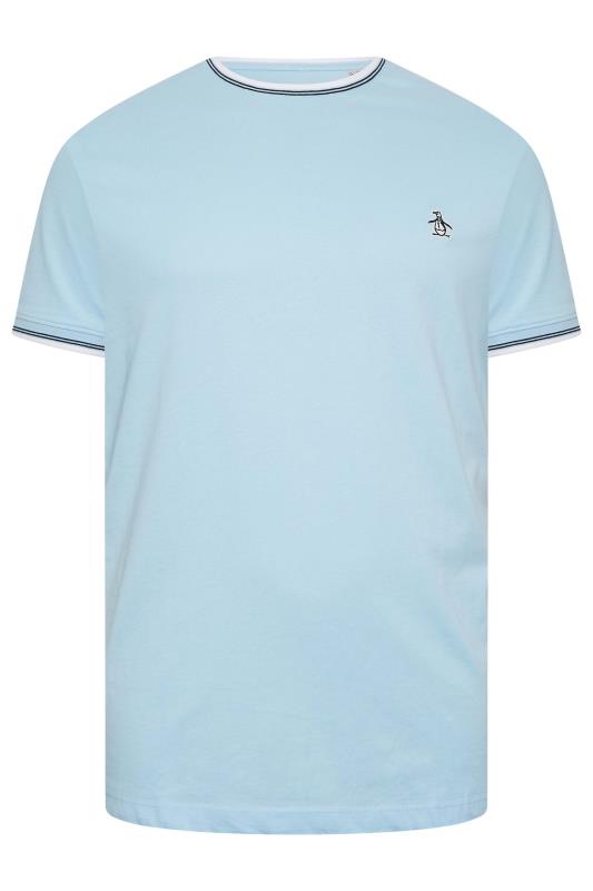 PENGUIN MUNSINGWEAR Big & Tall Light Blue Logo T-Shirt | BadRhino 3