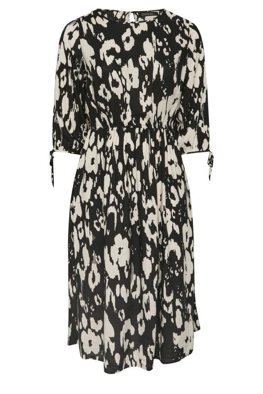 LIMITED COLLECTION Plus Size Black & White Leopard Print Midaxi Dress | Yours Clothing  6