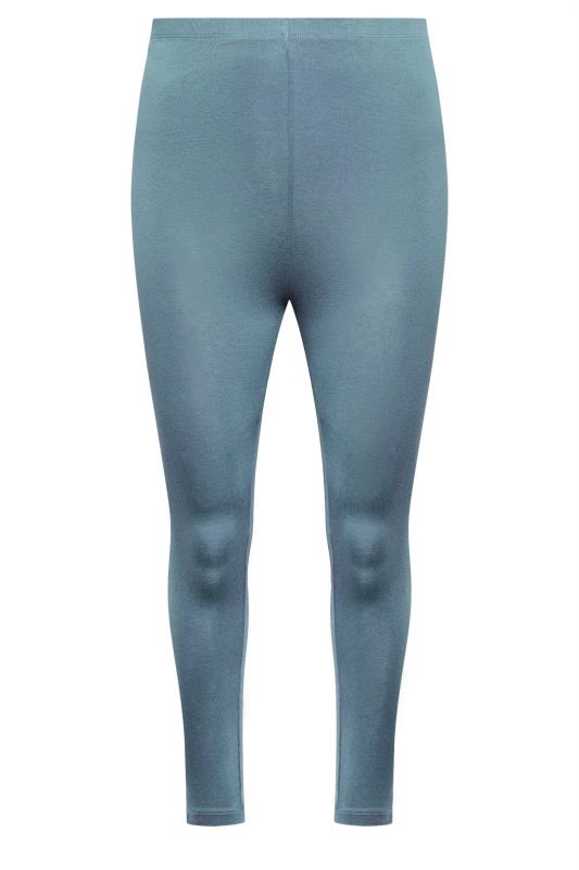 YOURS Plus Size Grey Stretch Leggings | Yours Clothing 4