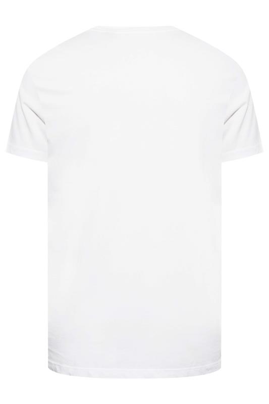 LUKE 1977 Big & Tall White Stubble T-Shirt | BadRhino 4