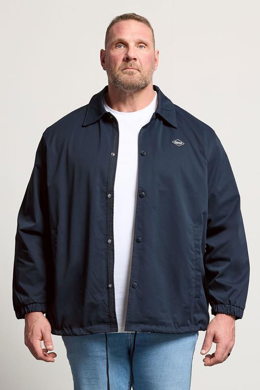  JACK & JONES Big & Tall Veste boutonnée bleu marine