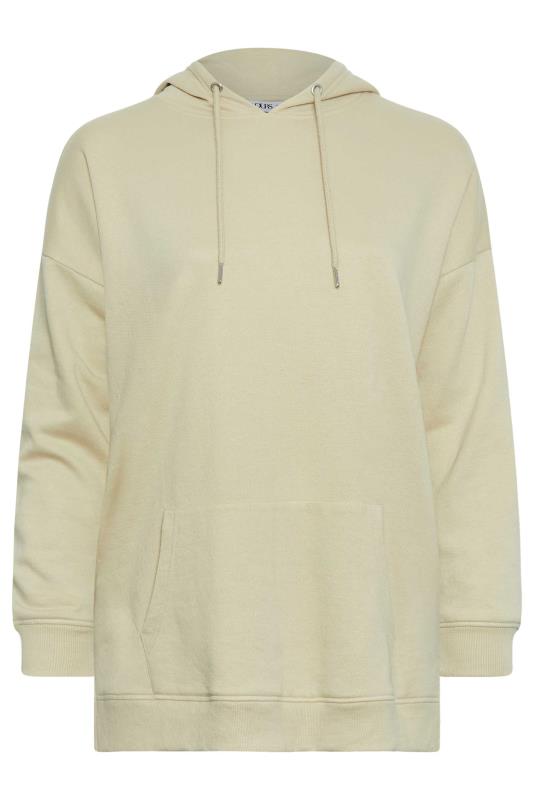YOURS Plus Size Cream Overhead Hoodie | Yours Clothing 5