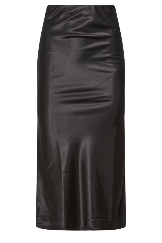 Petite Black Scuba Maxi Skirt | PixieGirl