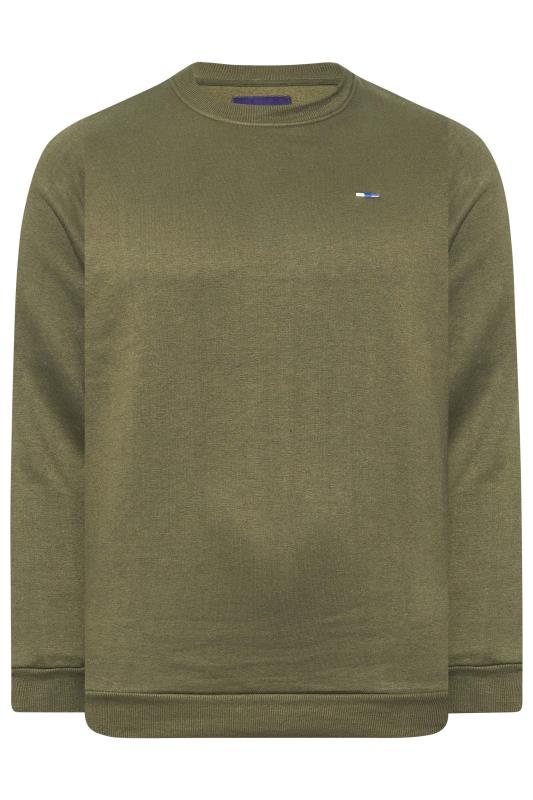 BadRhino Big & Tall Khaki Green Essential Sweatshirt 3