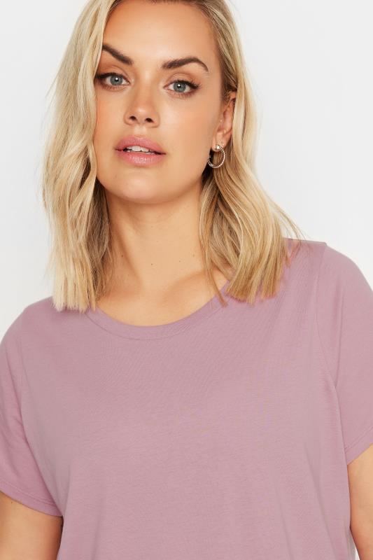 YOURS 3 PACK Plus Size Pink & Grey Core T-Shirts | Yours Clothing 7