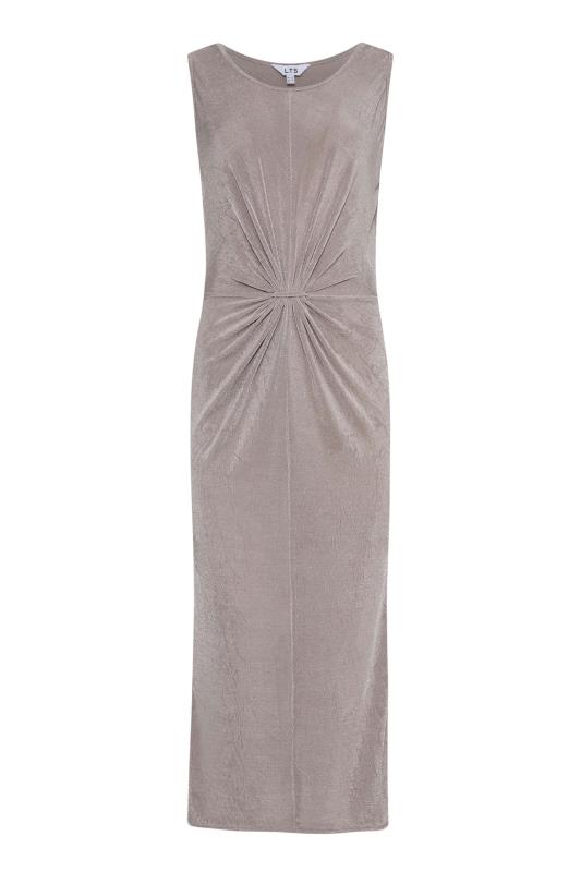 LTS Tall Silver Knot Front Midi Dress 6