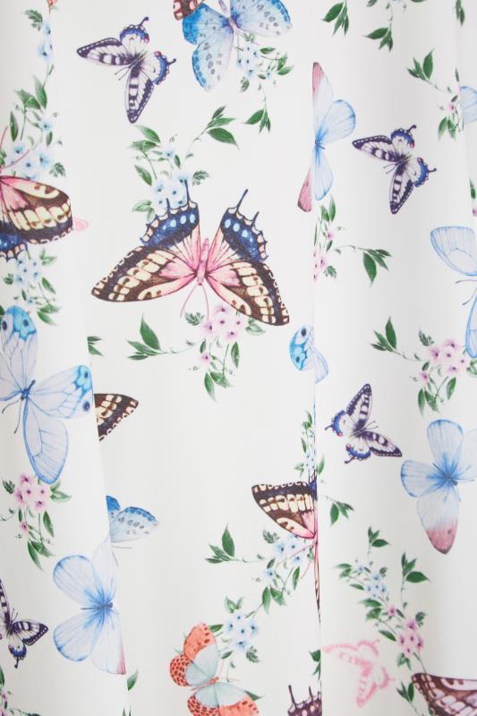 YOURS LONDON Curve White Butterfly Print Bardot Top_S.jpg