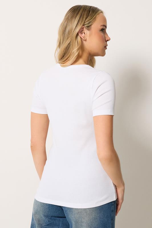 LTS Tall Women's White Button T-Shirt | Long Tall Sally 2