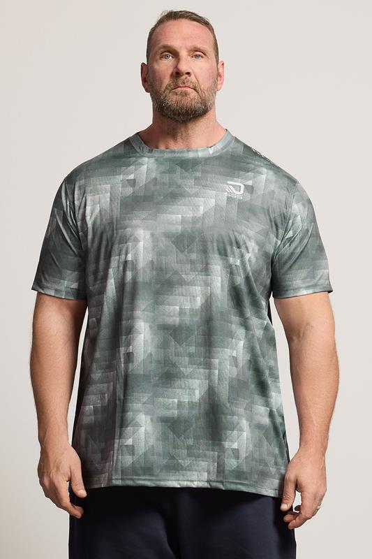 D555 Big & Tall Grey Lightweight Active T-Shirt | BadRhino 1