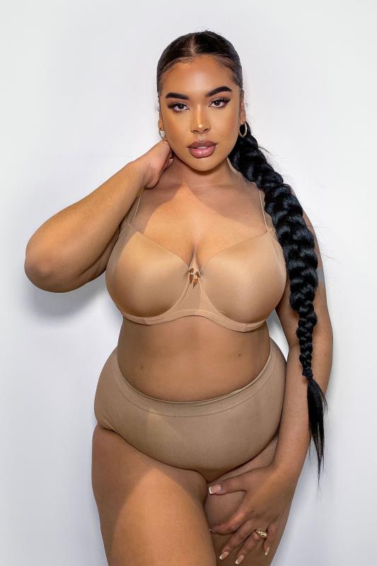 Plus Size  Sienna Brown Moulded T-Shirt Bra