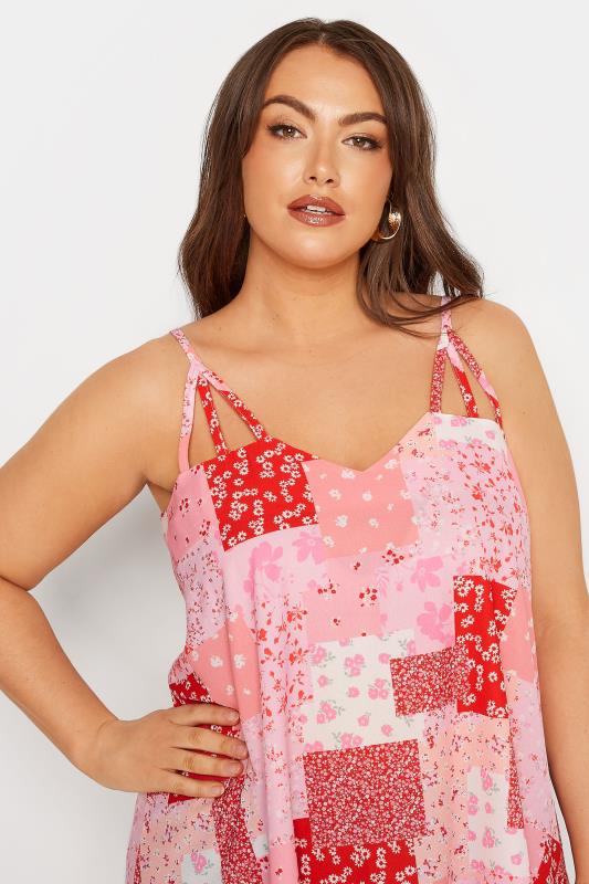 LIMITED COLLECTION Curve Pink Patchwork Print Cami Top_D.jpg