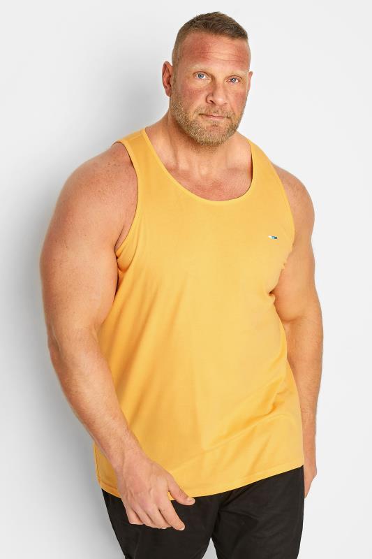 Men's  BadRhino Big & Tall Yellow Plain Vest