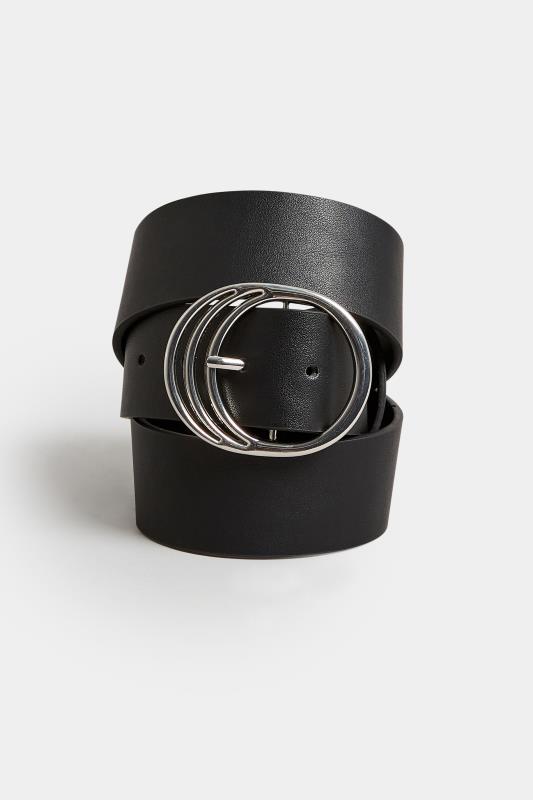 Black & Silver Triple Circle Belt | Yours Clothing 4