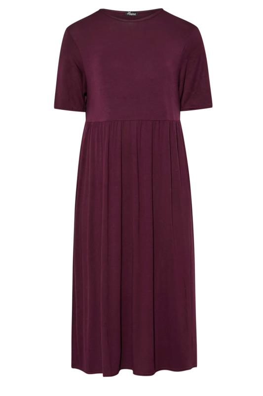 LIMITED COLLECTION Plus Size Plum Purple Throw On Maxi Dress | Yours Clothing 6