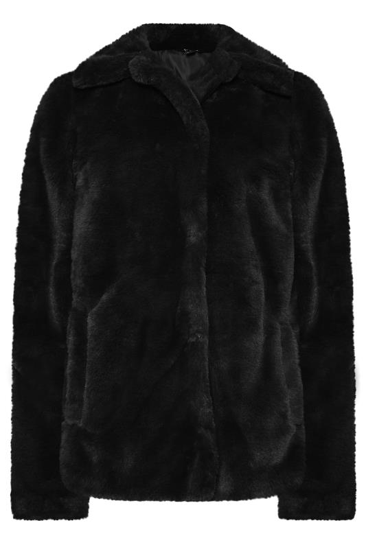 LTS Tall Black Faux Fur Coat | Long Tall Sally 6