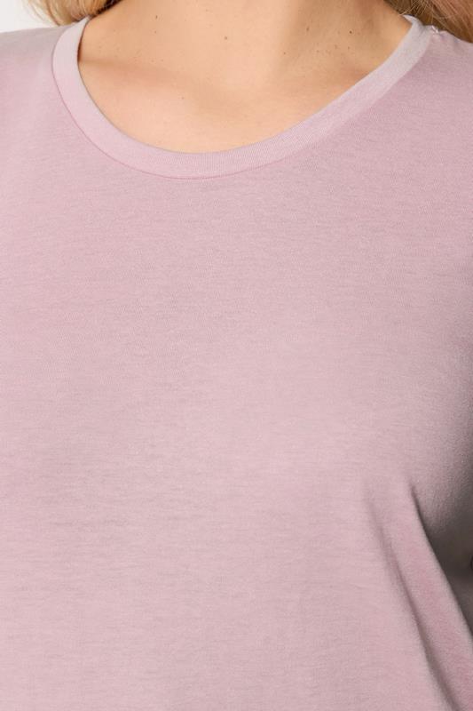YOURS 2 PACK Plus Size Green & Pink Short Sleeve Core T-Shirts | Yours Clothing 7