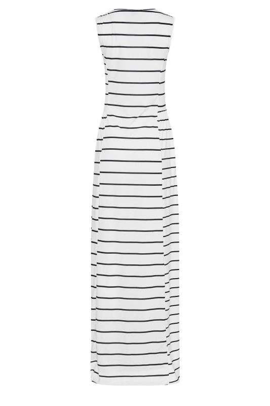 LTS Tall White Striped Maxi Dress 7
