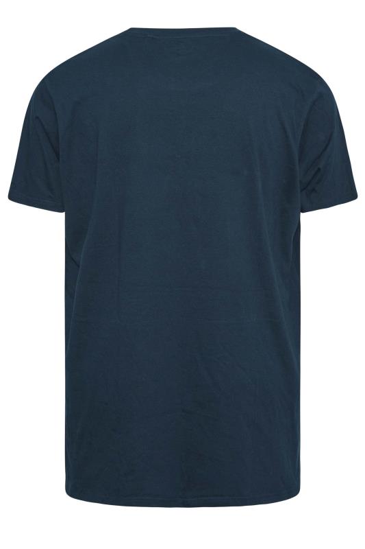 BadRhino Big & Tall Navy Blue 'Brooklyn NYC' T-Shirt 4