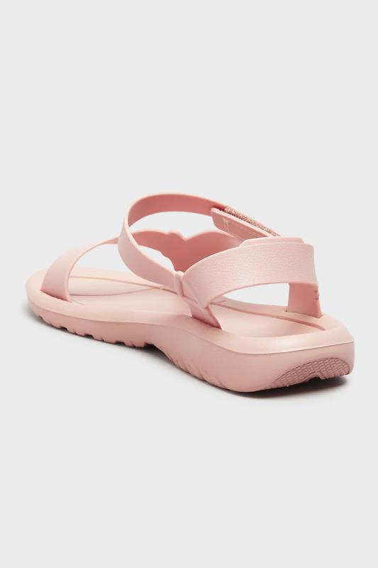 LIMITED COLLECTION Pink Velcro Strap Sandals In Wide EE Fit_C.jpg