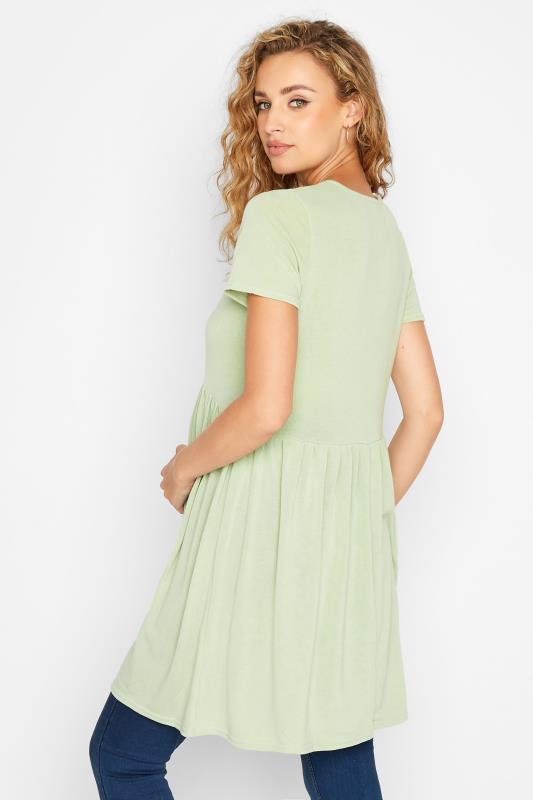 LTS Tall Maternity Green Peplum Dress 3