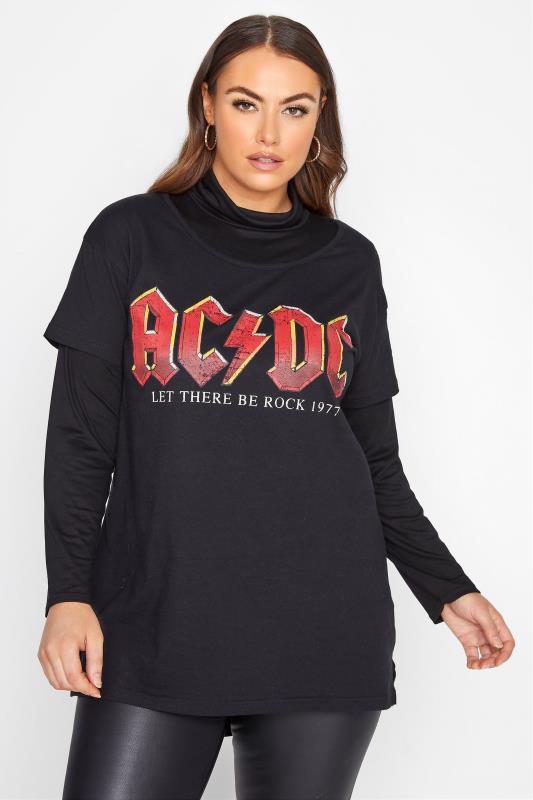 ACDC Black in Black Mans T Shirts Short Sleeves Crew Neck Tee Summer Casual Tops